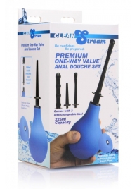 Анальный душ с 3 насадками Premium One-way Valve Anal Douche Set - XR Brands - купить с доставкой в Хабаровске