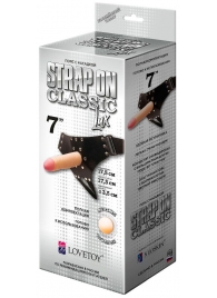 Пояс-трусики с насадкой Classic lux-Duke - 17,5 см. - LOVETOY (А-Полимер) - купить с доставкой в Хабаровске