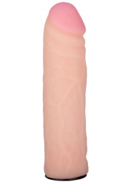 Пояс-трусики с насадкой Glamour Silver - 15,5 см. - LOVETOY (А-Полимер) - купить с доставкой в Хабаровске