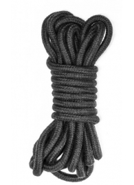 Черная веревка Do Not Disturb - 5 м. - Lola Games - купить с доставкой в Хабаровске