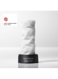 Белый 3D мастурбатор POLYGON - Tenga - в Хабаровске купить с доставкой