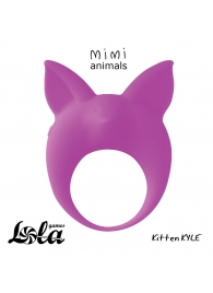 Фиолетовое эрекционное кольцо Kitten Kyle - Lola Games - в Хабаровске купить с доставкой