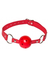 Красный кляп-шарик Firecracker - Lola Games - купить с доставкой в Хабаровске