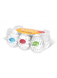 Набор из 6 мастурбаторов Tenga EGG Easy Beat с различным рельефом - Tenga - в Хабаровске купить с доставкой