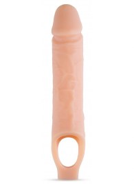 Телесный реалистичный фаллоудлинитель 10 Inch Silicone Cock Sheath Penis Extender - 25,4 см. - Blush Novelties - в Хабаровске купить с доставкой