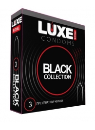 Черные презервативы LUXE Royal Black Collection - 3 шт. - Luxe - купить с доставкой в Хабаровске