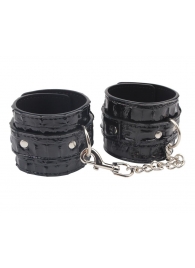 Черные наручники Surrender Wrist Restraints - Chisa - купить с доставкой в Хабаровске