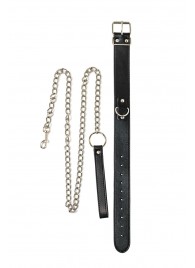 Черный ошейник с поводком Wild - Lola Games - купить с доставкой в Хабаровске