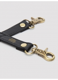 Черный фиксатор для манжет Bound to You Faux Leather Hogtie - Fifty Shades of Grey - купить с доставкой в Хабаровске