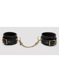 Черные оковы на ноги Bound to You Faux Leather Ankle Cuffs - Fifty Shades of Grey - купить с доставкой в Хабаровске