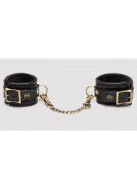 Черные наручники Bound to You Faux Leather Wrist Cuffs - Fifty Shades of Grey - купить с доставкой в Хабаровске