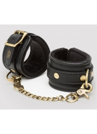 Черные наручники Bound to You Faux Leather Wrist Cuffs - Fifty Shades of Grey - купить с доставкой в Хабаровске