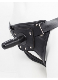 Черный пояс для насадок CLASS STRAP Restyling - LOVETOY (А-Полимер) - купить с доставкой в Хабаровске