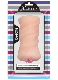 Телесный мастурбатор-вагина X-Basic Pocket Pussy без вибрации - Lovetoy - в Хабаровске купить с доставкой