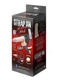 Вибрострапон Woman Midi с вагинальной пробкой - 22 см. - LOVETOY (А-Полимер) - купить с доставкой в Хабаровске