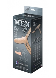 Телесный мужской парапротез MEN STYLE - 15 см. - LOVETOY (А-Полимер) - купить с доставкой в Хабаровске