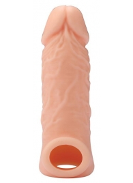 Телесная насадка EXTENDER WITH BALL STRAP 5.5 - 14 см. - Dream Toys - в Хабаровске купить с доставкой