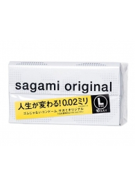 Презервативы Sagami Original 0.02 L-size увеличенного размера - 10 шт. - Sagami - купить с доставкой в Хабаровске