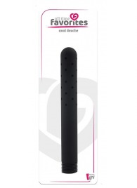 Черная насадка для анального душа ANAL DOUCHE - 15 см. - Dream Toys - купить с доставкой в Хабаровске