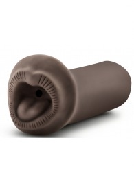 Коричневый мастурбатор-ротик Naughty Nicole - Blush Novelties - в Хабаровске купить с доставкой