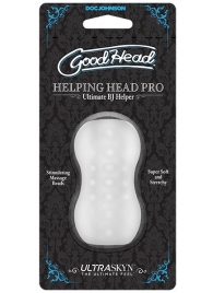 Прозрачный мини-мастурбатор Helping Head Pro - Doc Johnson - в Хабаровске купить с доставкой