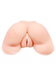 Телесная вибровагина Julie с 2 рабочими отверстиями - Baile - в Хабаровске купить с доставкой