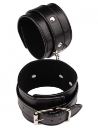 Черные оковы Classic Ankle Cuffs - Chisa - купить с доставкой в Хабаровске