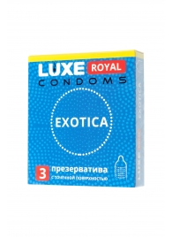 Текстурированные презервативы LUXE Royal Exotica - 3 шт. - Luxe - купить с доставкой в Хабаровске