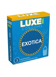 Текстурированные презервативы LUXE Royal Exotica - 3 шт. - Luxe - купить с доставкой в Хабаровске