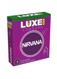 Презервативы с увеличенным количеством смазки LUXE Royal Nirvana - 3 шт. - Luxe - купить с доставкой в Хабаровске