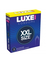 Презервативы увеличенного размера LUXE Royal XXL Size - 3 шт. - Luxe - купить с доставкой в Хабаровске