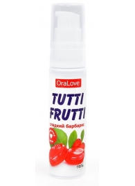 Гель-смазка Tutti-frutti со вкусом барбариса - 30 гр. - Биоритм - купить с доставкой в Хабаровске