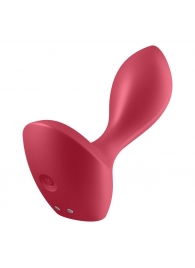 Красный вибромассажёр простаты Satisfyer Backdoor Lover - 14 см. - Satisfyer - в Хабаровске купить с доставкой