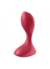 Красный вибромассажёр простаты Satisfyer Backdoor Lover - 14 см. - Satisfyer - в Хабаровске купить с доставкой