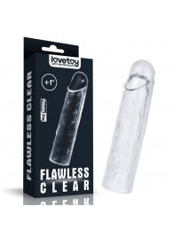 Прозрачная насадка-удлинитель Flawless Clear Penis Sleeve Add 1 - 15,5 см. - Lovetoy - в Хабаровске купить с доставкой