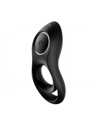 Черное эрекционное виброкольцо Legendary Duo - Satisfyer - в Хабаровске купить с доставкой