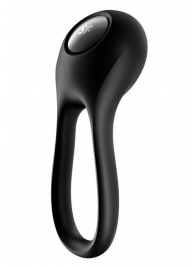 Черное эрекционное виброкольцо Majestic Duo - Satisfyer - в Хабаровске купить с доставкой
