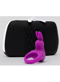Фиолетовое эрекционное виброкольцо Happy Rabbit Cock Ring Kit - Happy Rabbit - в Хабаровске купить с доставкой
