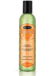 Массажное масло Naturals Tropical Mango с ароматом манго - 236 мл. - Kama Sutra - купить с доставкой в Хабаровске