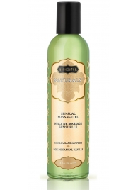 Массажное масло Naturals Vanilla Sandalwood с ароматом ванили и сандала - 236 мл. - Kama Sutra - купить с доставкой в Хабаровске