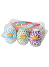 Набор из 6 мастурбаторов Tenga EGG IV с различным рельефом - Tenga - в Хабаровске купить с доставкой