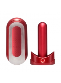 Красный мастурбатор Flip Zero Red   Warmer с подогревом - Tenga - в Хабаровске купить с доставкой