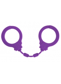 Фиолетовые силиконовые наручники Suppression - Lola Games - купить с доставкой в Хабаровске