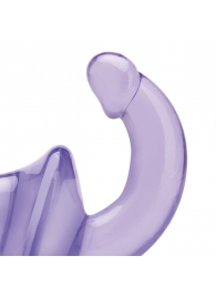 Фиолетовый безремневой страпон Strapless Strap-On - Lux Fetish - купить с доставкой в Хабаровске