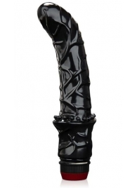 Черный вибромассажер простаты 6  Premium Prostate Massager - BlueLine - в Хабаровске купить с доставкой