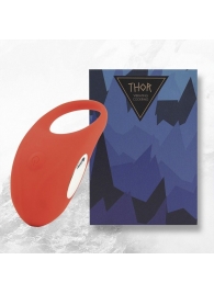 Красное кольцо с вибрацией Thor Cockring - FeelzToys - в Хабаровске купить с доставкой