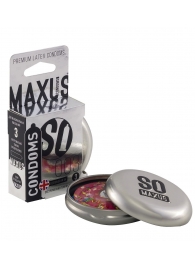 Экстремально тонкие презервативы в железном кейсе MAXUS Extreme Thin - 3 шт. - Maxus - купить с доставкой в Хабаровске