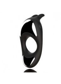 Черное эрекционное кольцо с двумя моторами Zeus Dual Vibe Cock Ring - FeelzToys - в Хабаровске купить с доставкой