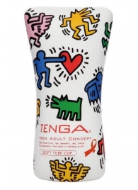 Мастурбатор-туба Keith Haring Soft Tube CUP - Tenga - в Хабаровске купить с доставкой