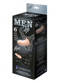 Пустотелый фаллопротез MEN STYLE - 17,5 см. - LOVETOY (А-Полимер) - купить с доставкой в Хабаровске